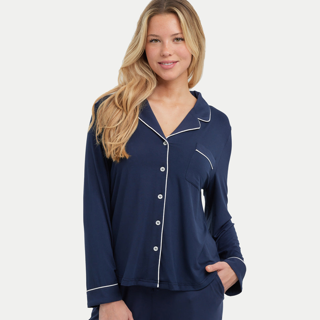 Long Sleeve Bamboo Pajama Set-gallery-41445327438064