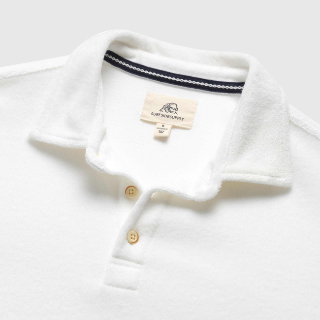 Ryan Saltwater Terry Polo - White-gallery-47041118175490