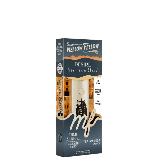 Desire Blend - Live Resin 1ml Disposable Vape - Trainwreck (Indica)-gallery-37327697281230