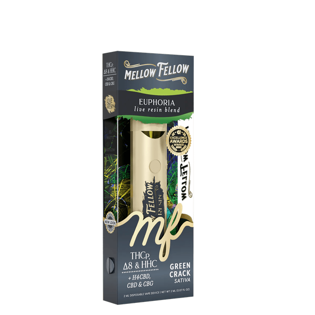 Euphoria Blend 2ml Live Resin Disposable Vape - Green Crack (Sativa)-gallery-37327752331470