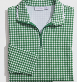 Juli Littles Gingham 1/4 Zip