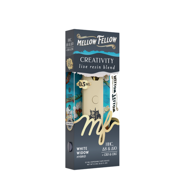 Creativity Blend 0.5ml Live Resin Disposable Vape - White Widow (Hybrid)-gallery-38017508376782