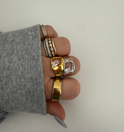 Hammered Irregular Ring