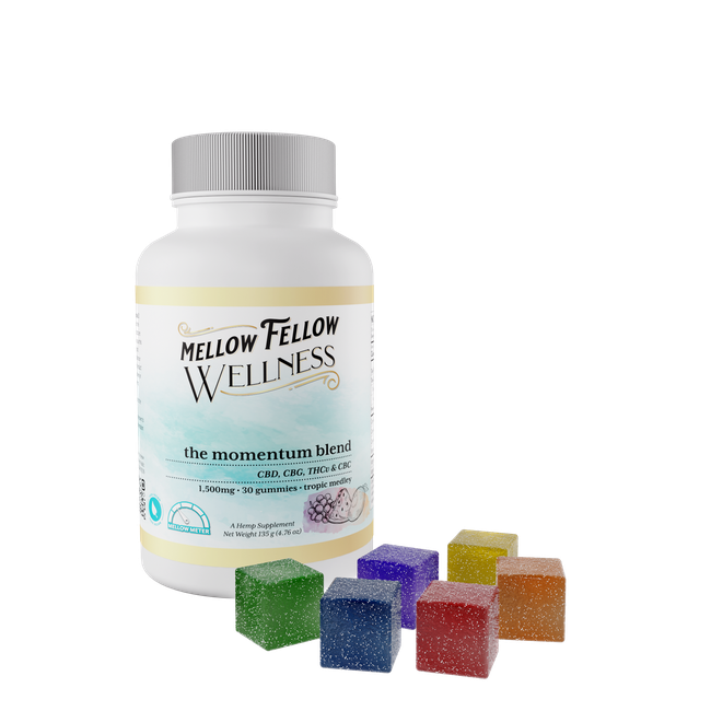 Mellow Fellow Wellness Gummies - Momentum Blend - Tropic Medley - 1500mg.-gallery-0