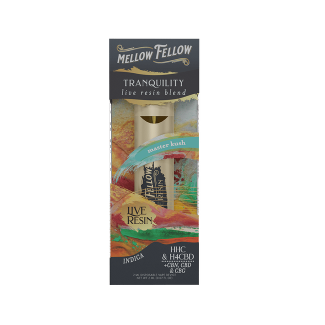 Tranquility Blend 2ml Live Resin Disposable Vape - Master Kush (Indica)-gallery-37327724609742