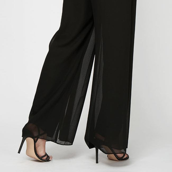 Straight Leg Pant with Georgette Split Leg Overlay-gallery-42505880404224