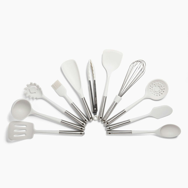 12-Piece Kitchen Utensil Set with Ceramic Crock-gallery-53351565984116
