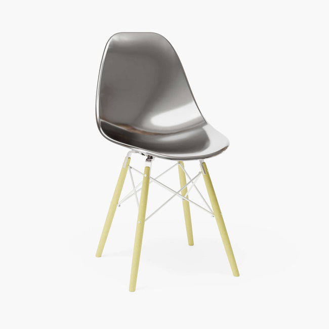 Metallic Slate MicroShell Chair™-gallery-59855214051614