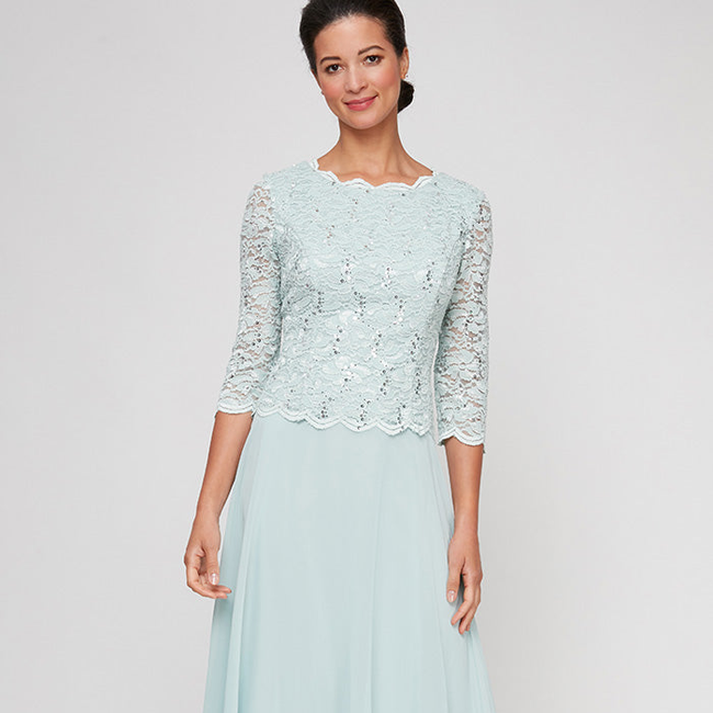 Petite Bella Sequin Lace Dress-gallery-43125513355520