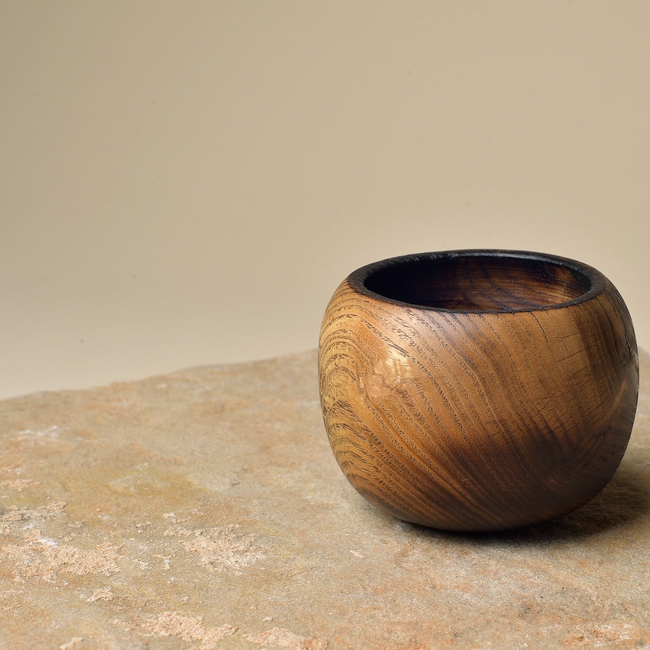 Goncalo Alves with Yakisugi Treated Interior: Short King Bowls-gallery-38301851320498