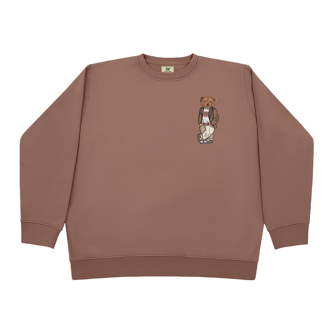 Brown Original Embroidered Crewneck-gallery-60371730563389