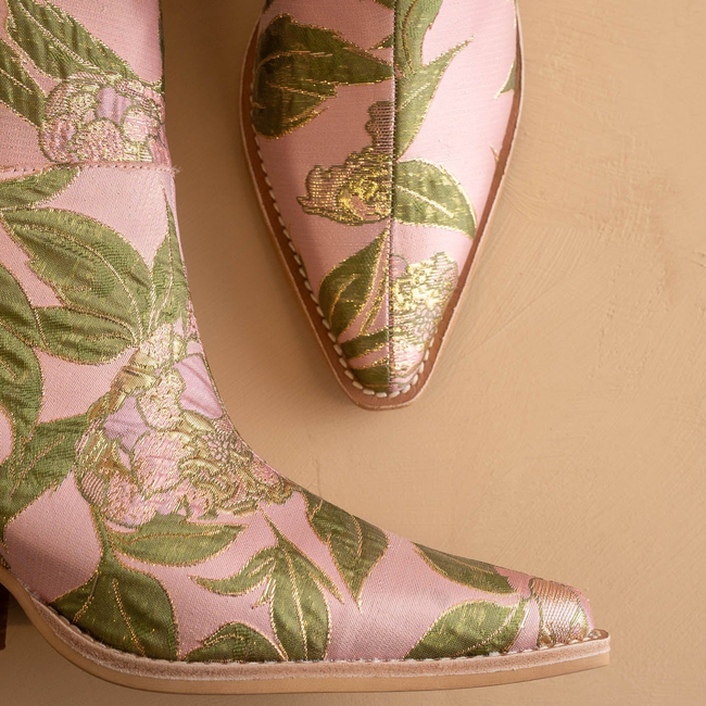 The Tesha | Rose Garden Floral Cowboy Boot-gallery-42229788639409
