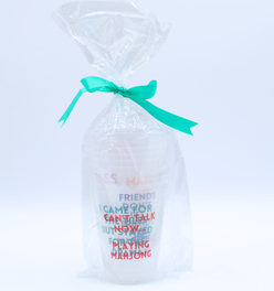 Mahjong Frosted Cups  |  10 Different Designs in Every Pack