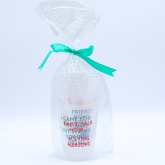 Mahjong Frosted Cups | 10 Different Designs in Every Pack