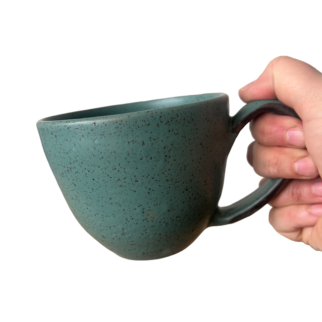 Luna Cappuccino Mug in Echeveria Teal-gallery-39554890039485