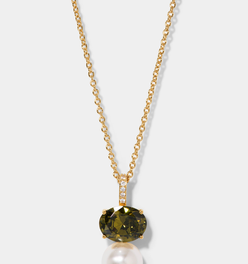 NATURAL BEAUTY GREEN PEARL PENDANT