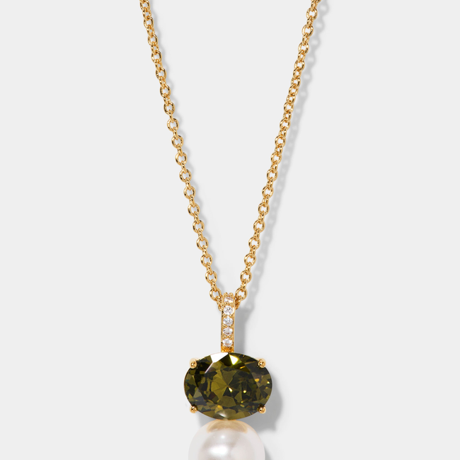NATURAL BEAUTY GREEN PEARL PENDANT-gallery-46884327850243