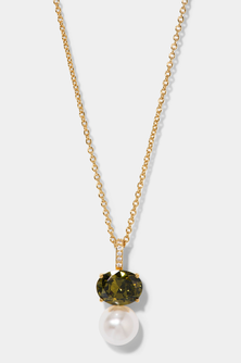 NATURAL BEAUTY GREEN PEARL PENDANT