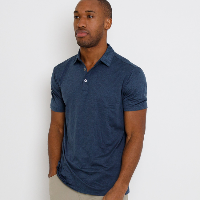 Gamer Polo - Navy Heather-gallery-44619063918817