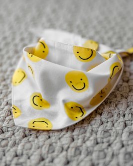 Smiley Face Dog Bandana