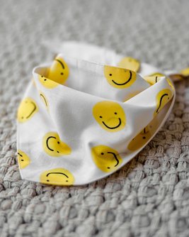 Smiley Face Dog Bandana