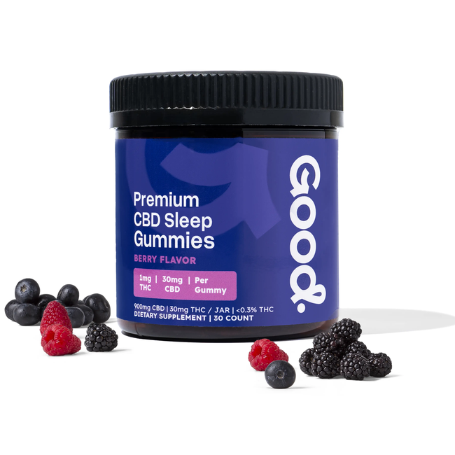 Berry Nighttime CBD Gummies with CBN - 30mg-gallery-58578512970037