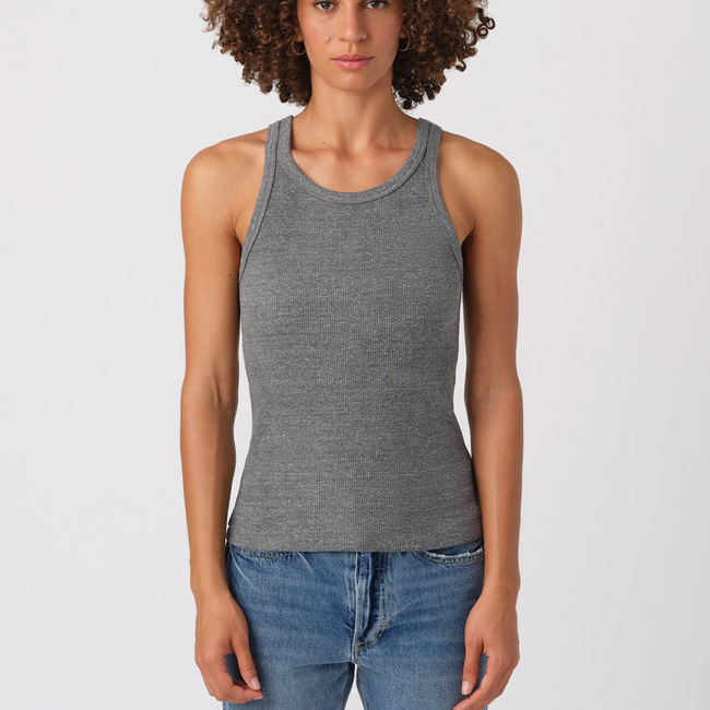 Long Rib Tank <br> Heather Grey-gallery-31378129158210