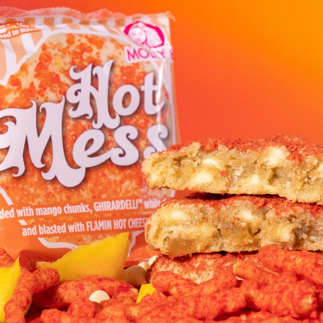 The Hot Mess Cookie - Mango Chunks, White Chocolate Chips, and Hot Cheese Dust-gallery-42336316948775