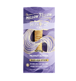 Delta 9 THC + CBD Baklava Sticks - Peanut Butter 40mg