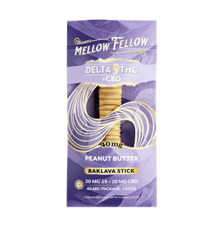 Delta 9 THC + CBD Baklava Sticks - Peanut Butter 40mg