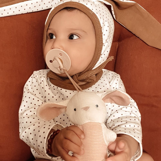 Bitzy Pal™ Natural Rubber Pacifier & Lovey-gallery-32025920536747