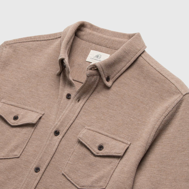 Rex Soft Knit Shirt - Camel Heather-gallery-44067648733442