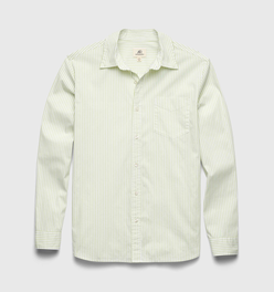 Brian Pinstripe Shirt - Margarita Green