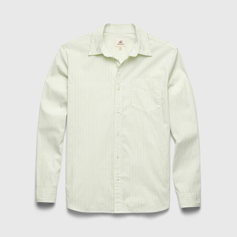 Brian Pinstripe Shirt - Margarita Green