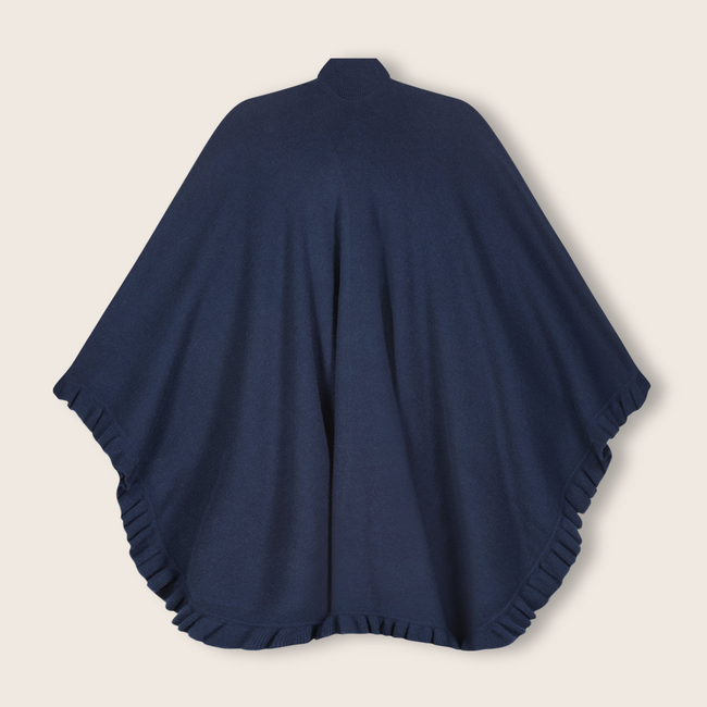 Volant Knitted Cashmere Cape-gallery-44238225998104