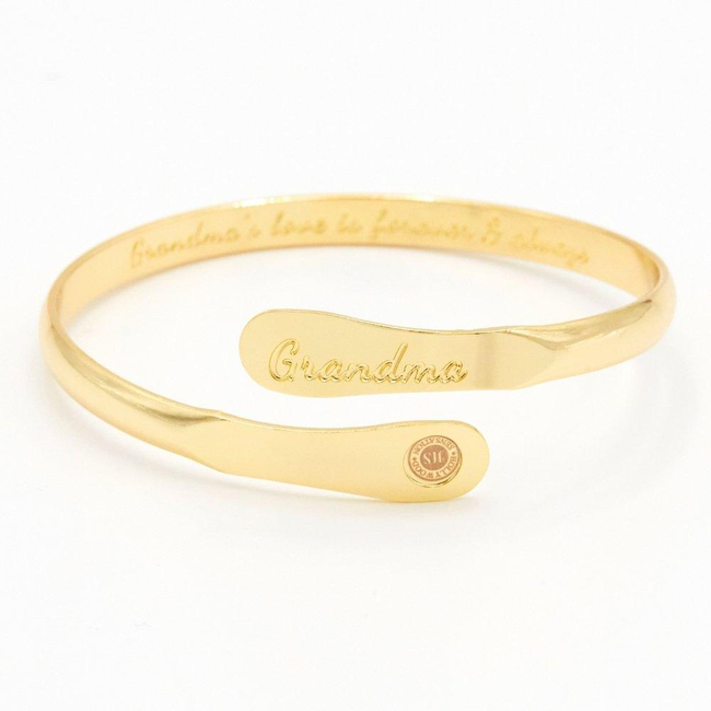 Grandma Bracelets, Engraved Bracelets Grandma’s love is forever & always-gallery-30351654420538