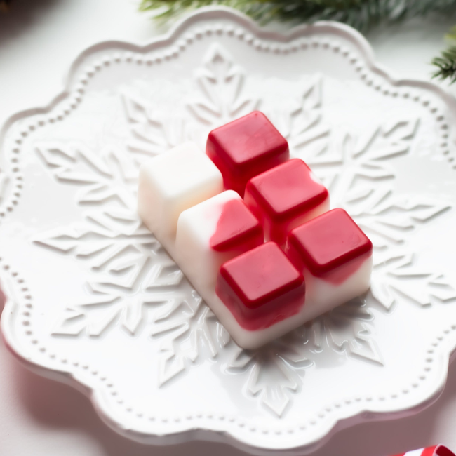 Christmas Wax Melts Merry & Bright - White & Red 3 oz.-gallery-28582359400518