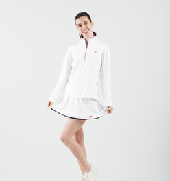 Love All Tennis Women's Tracy 1/4 Zip Jacket Stripes