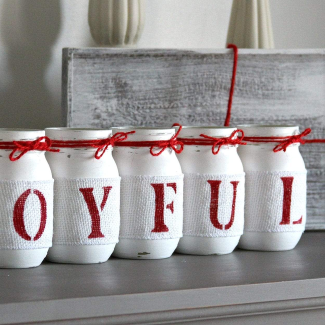 Rustic Christmas Home Decor | Joyful Table Decor - Two Sided-gallery-25957915463