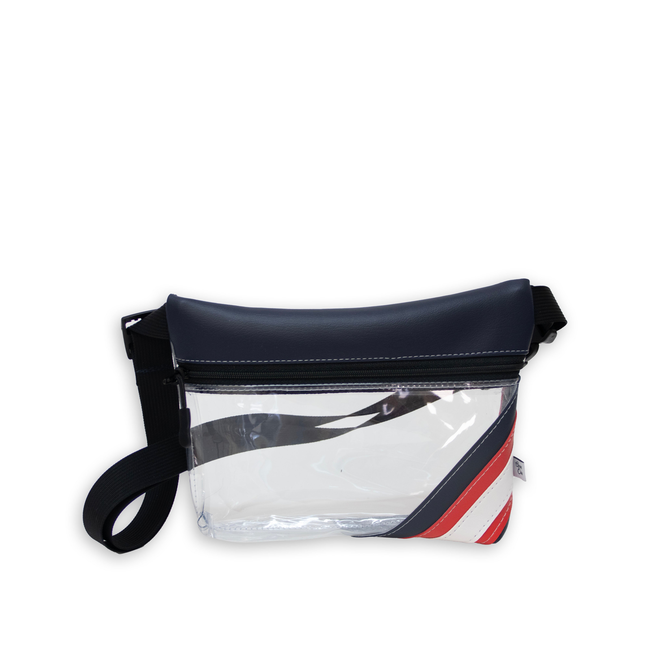 Baseball Ballpark Clear Stripe Game Day Fanny Pack-gallery-33405090365510