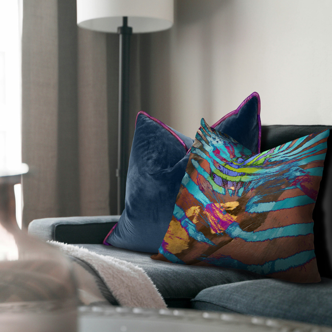 African Paint | Luxe Velvet Pillow-gallery-32997828657265