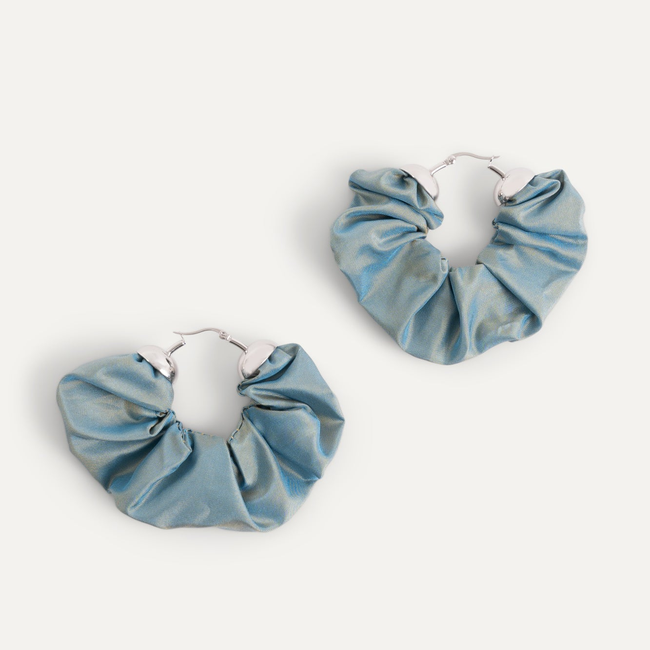 Scrunchie Earrings in Sapphire-gallery-42061886914798