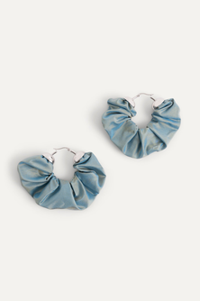 Scrunchie Earrings in Sapphire