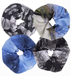 Babs Eco-chic scrunchies - Variety Pack of 4 - 4", 5", or 6"