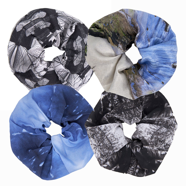Babs Eco-chic scrunchies - Variety Pack of 4 - 4", 5", or 6"-gallery-49709105938728
