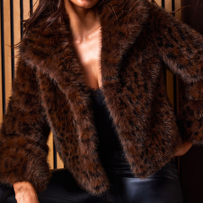Lexy Leopard Faux Fur Jacket-gallery-45054512333050