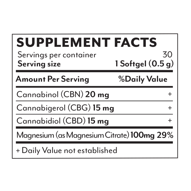 The Rest Blend Softgels - 1500mg-gallery-37327684174030