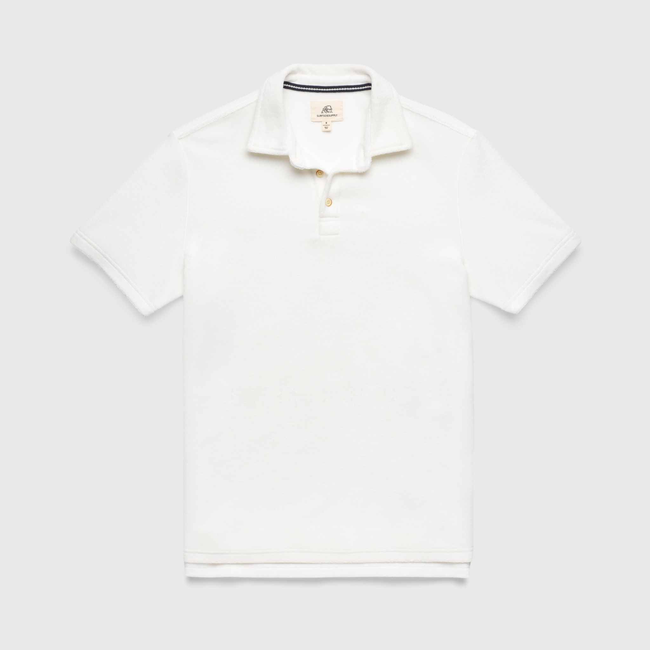 Ryan Saltwater Terry Polo - White-gallery-47041118142722
