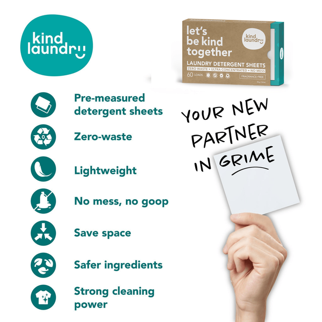 Eco-Friendly Laundry Detergent Sheets -  Ocean Breeze (60 loads)-gallery-30800414769235