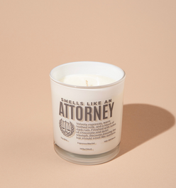 Smells Like an Attorney Candle